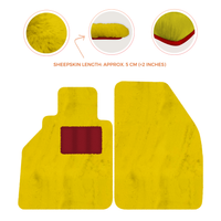 Tappetini in pelle di pecora per Porsche 986 Boxster (1996-2004) - Lunghezza della pelle di pecora, Varie opzioni di colore