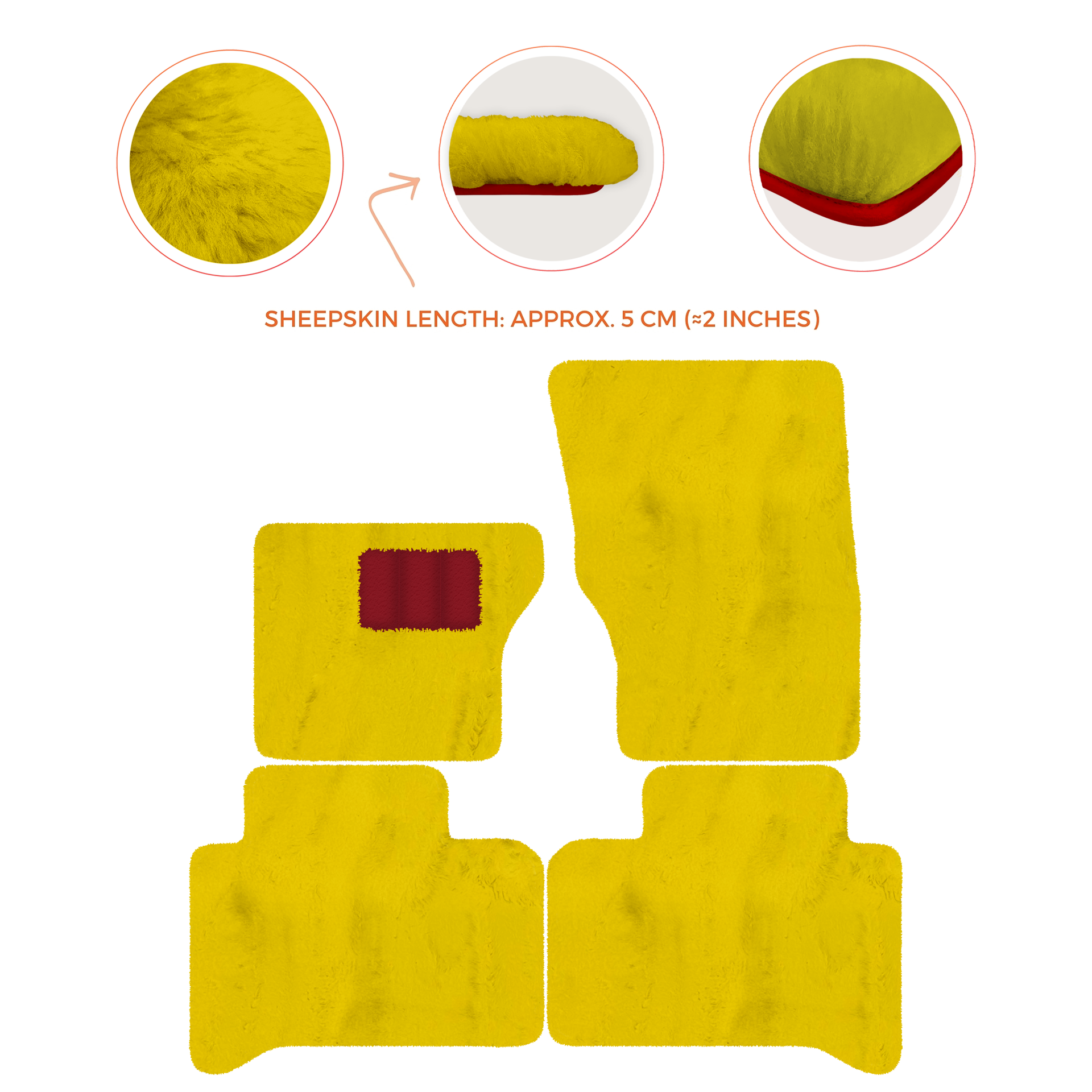 Luxurious Premium Sheepskin Floor Mats for Range Rover (2012-2022)