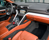 Tapis de voiture personnalisables noirs pour Lamborghini Urus en cuir alcantara