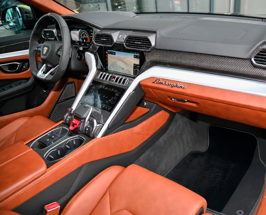 Tappetini per auto Neri Su Misura per Lamborghini Urus in