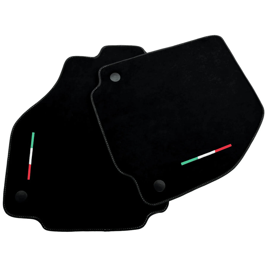 Alcantara Black Floor Mats For Ferrari 458 Spider (2012-2015) Italian Edition