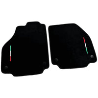 Alcantara Black Floor Mats For Ferrari 488 Spider (2016-2022) Italian Edition