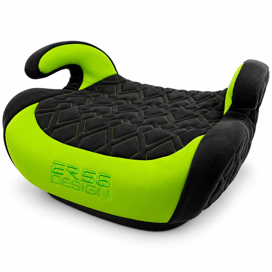 Siège Auto Sans Dossier en Cuir Alcantara pour Enfants avec