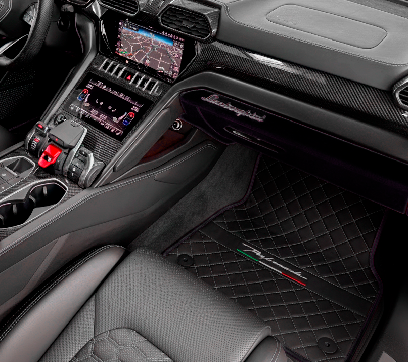 Tapis de Voiture Pour Lamborghini Urus Performante en Cuir Alcantara