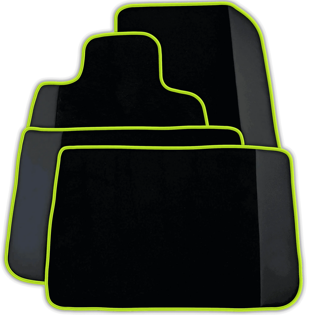 AutoWin Black Floor Mats for Rolls Royce Dawn (2016-2023) with Leather
