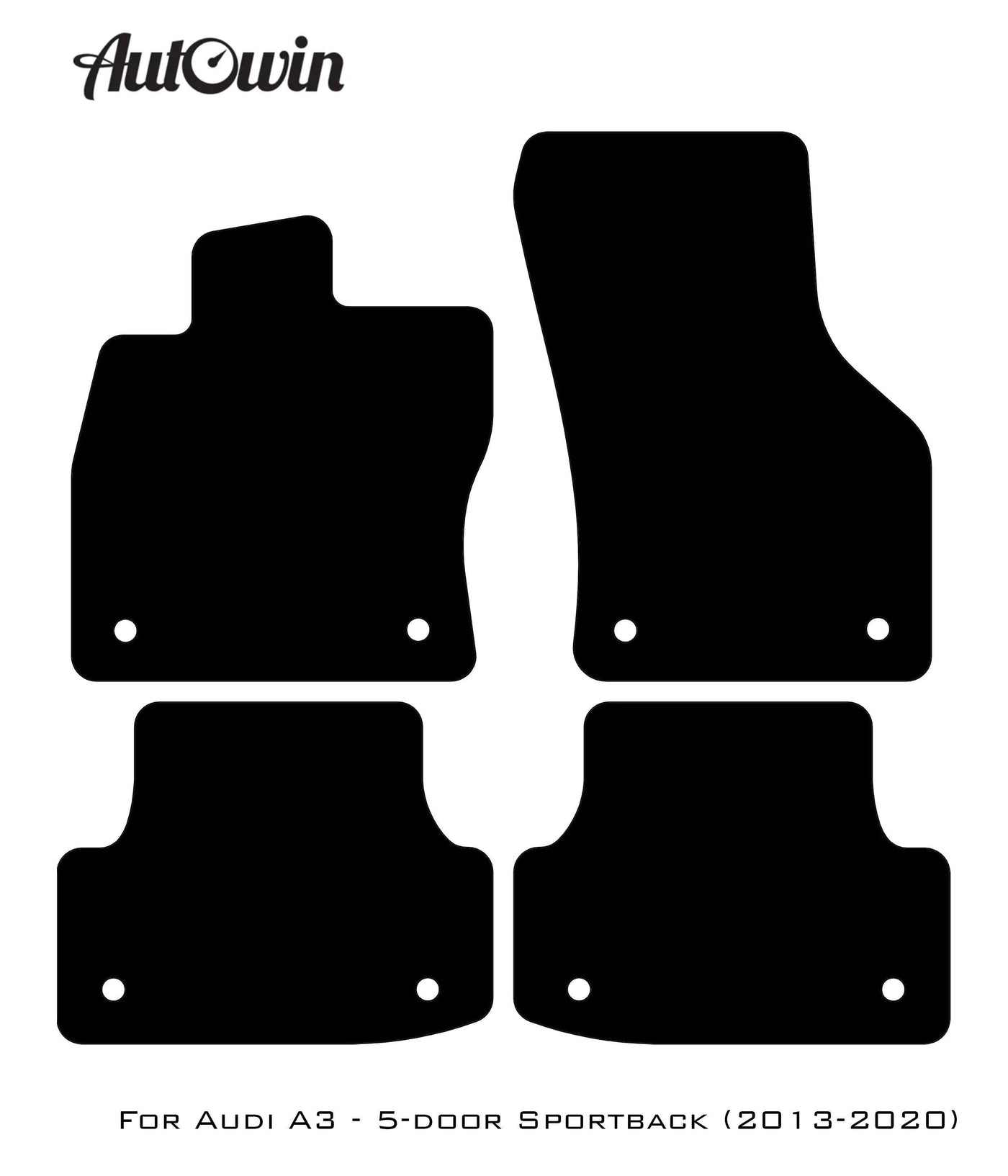 Beige Floor Mats for Audi A3 - 5-door Sportback (2013-2020) | ER56 Design - AutoWin