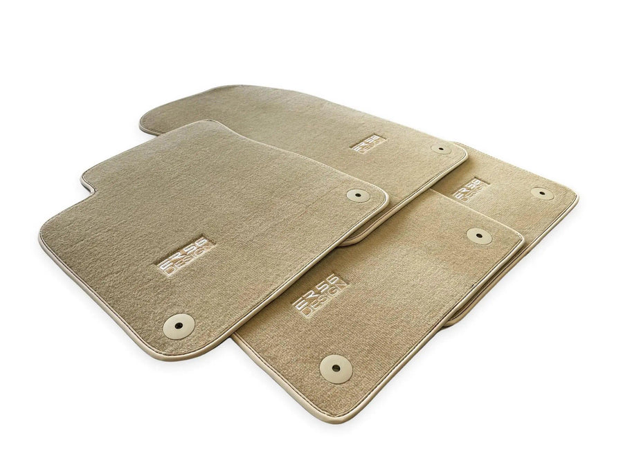 Beige Floor Mats for Audi A3 - 5-door Sportback Hybrid (2021 - 2024) | ER56 Design - AutoWin