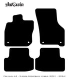 Beige Floor Mats for Audi A3 - 5-door Sportback (MHEV) Mild Hybrid Electric Vehicle (2021 - 2024) | ER56 Design - AutoWin