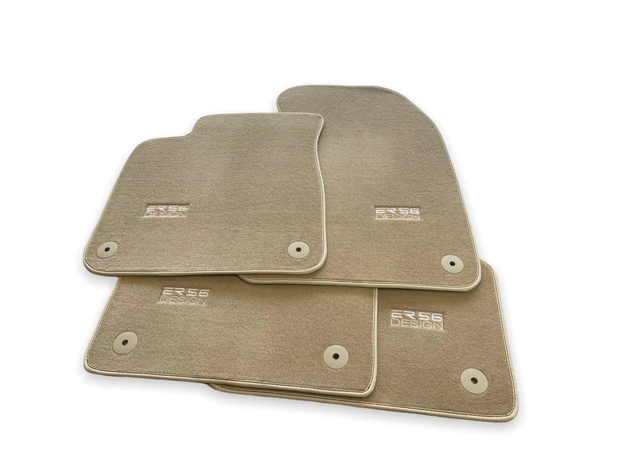 Beige Floor Mats for Audi A5 - 8T3 Coupe (2007-2016) | ER56 Design - AutoWin