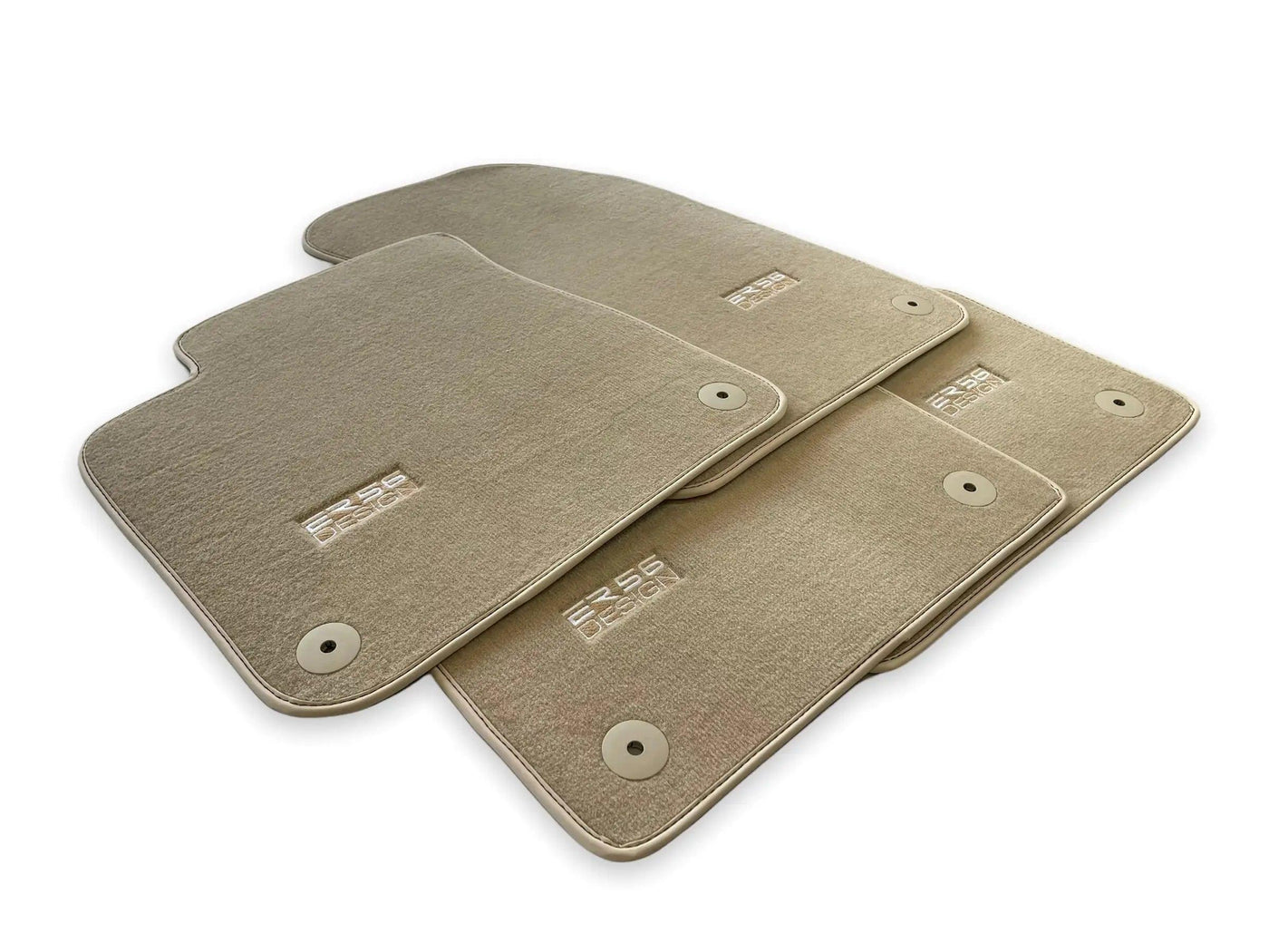 Beige Floor Mats for Audi A6 - C6 Allroad Quattro Facelift (2008-2011) | ER56 Design - AutoWin