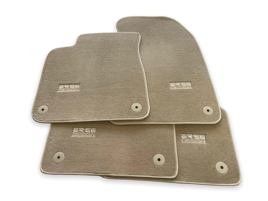 Beige Floor Mats for Audi A8 D5 Long (2017-2023) | ER56 Design - AutoWin