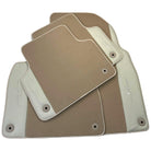 Beige Floor Mats for Bentley Flying Spur (2005-2013) with Leather - AutoWin
