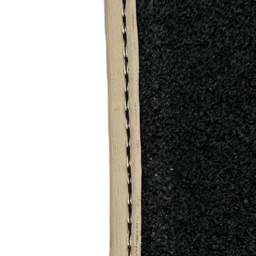 Beige Floor Mats for Bentley Flying Spur (2005-2013) with Leather - AutoWin