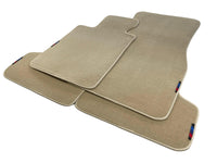 Beige Floor Mats For BMW M4 Series F83 With M Package AutoWin Brand - AutoWin