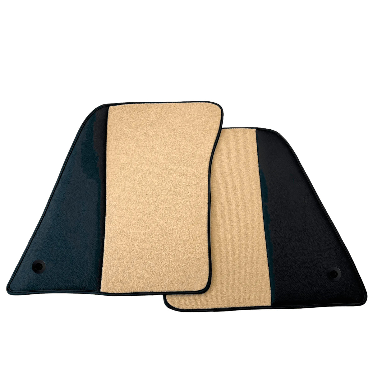 Beige Floor Mats for Ferrari 296 GTB (2022-2027) with Leather