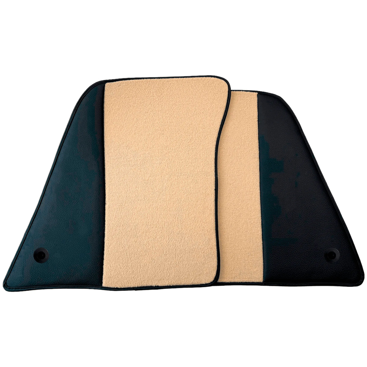 Beige Floor Mats for Ferrari 296 GTS (2022-2027) with Leather - AutoWin
