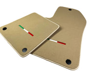 Beige Floor Mats For Ferrari 599 Coupe 2006-2012 Italian Edition - AutoWin