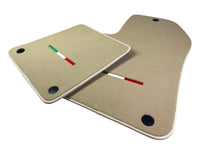 Beige Floor Mats For Ferrari 599 Coupe 2006-2012 Italian Edition - AutoWin