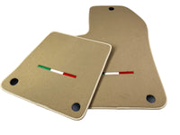 Beige Floor Mats For Ferrari 612 Scaglietti 2005-2011 Italian Edition - AutoWin