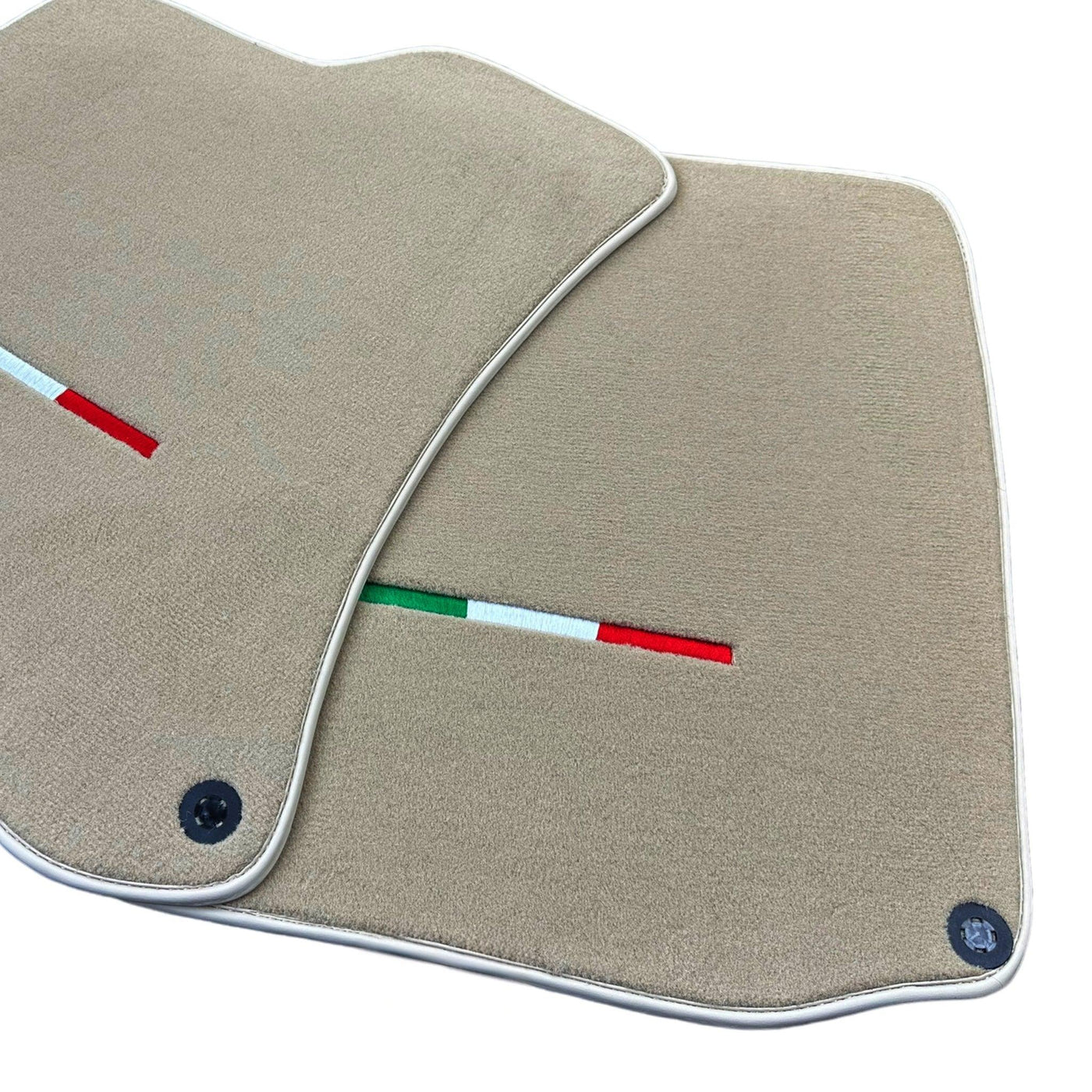 Beige Floor Mats for Ferrari Portofino (2018-2023) Italian Edition - AutoWin
