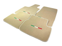 Beige Floor Mats For Maserati Coupé (2001-2007) Italy Edition - AutoWin