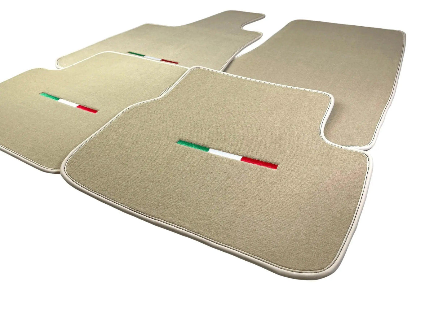 Beige Floor Mats For Maserati Levante (2017-2023) Italy Edition - AutoWin