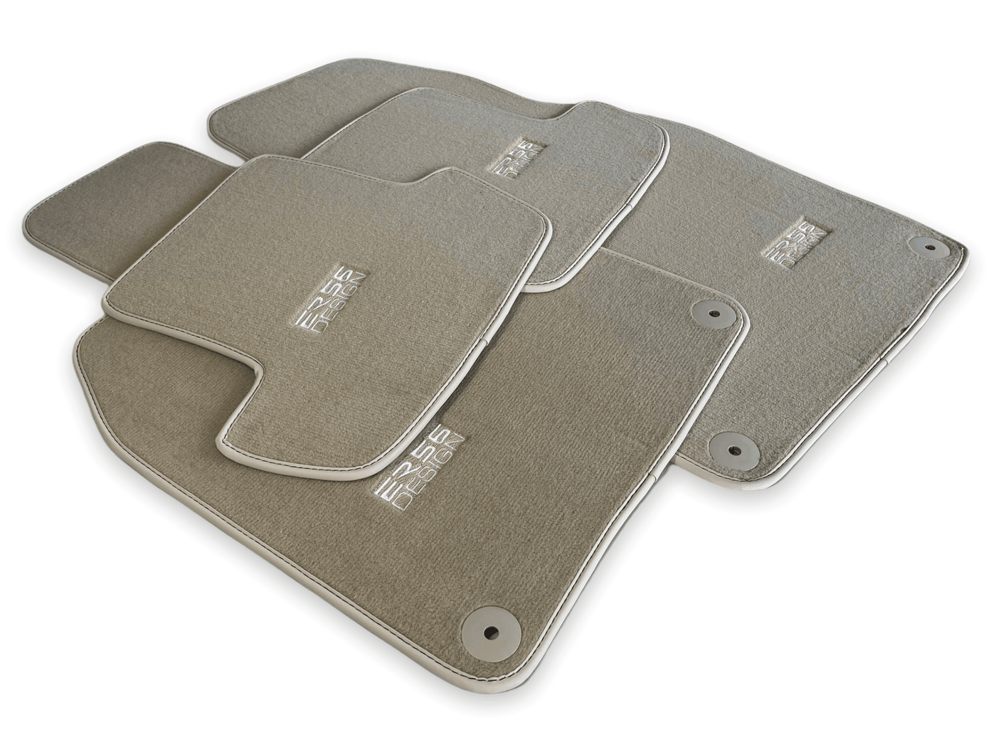 Beige Floor Mats for Porsche Macan (2014-2023) | ER56 Design - AutoWin