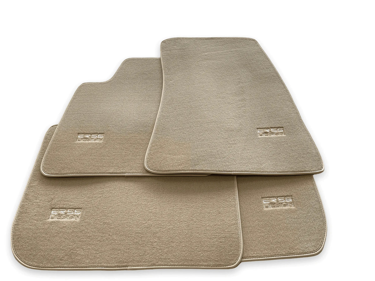 Beige Floor Mats for Rolls Royce Phantom VIII (2017-2024) ER56 Design
