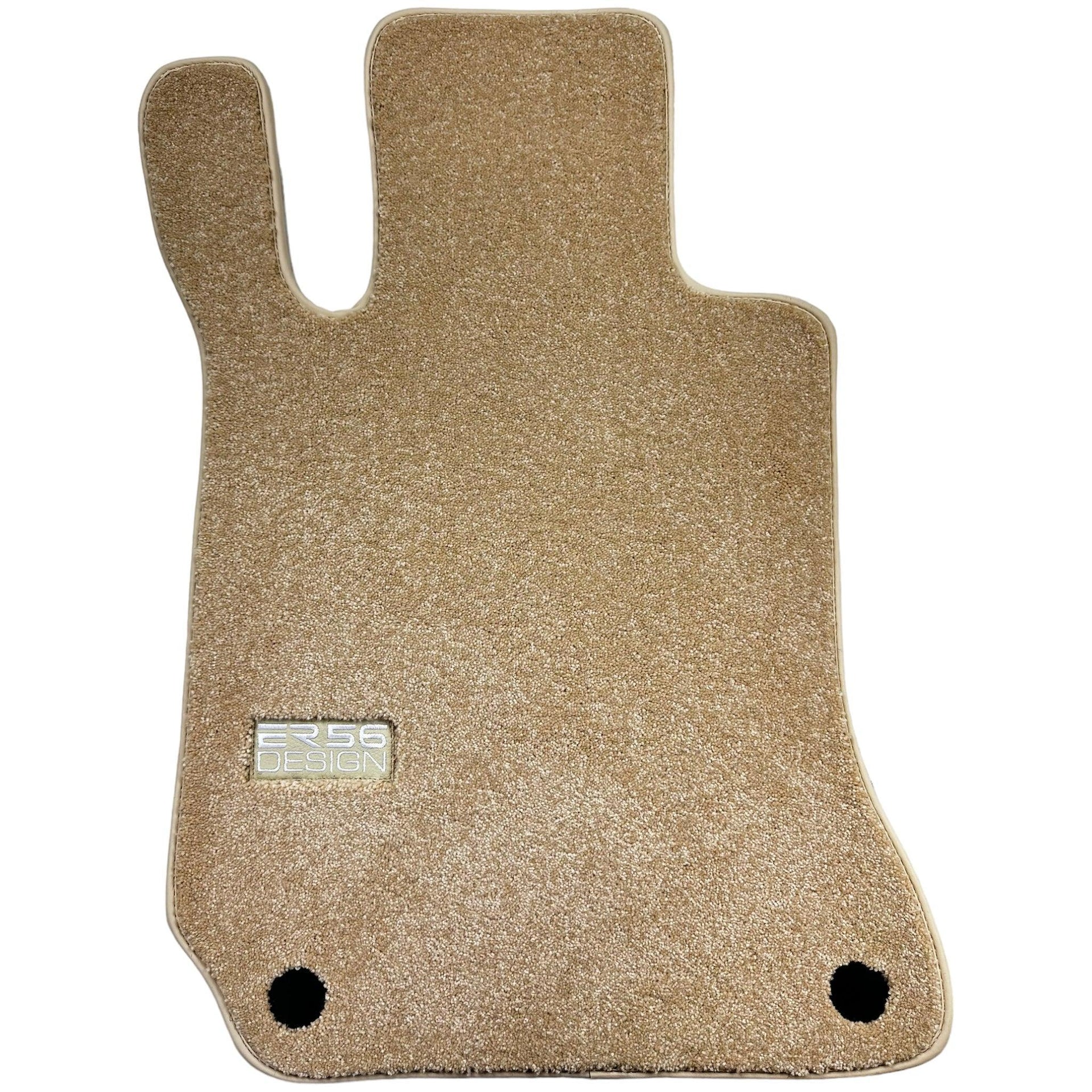 Beige Luxury Floor Mats for Mercedes Benz C-Class S206 Wagon (2021-2023) Hybrid | ER56 Design - AutoWin