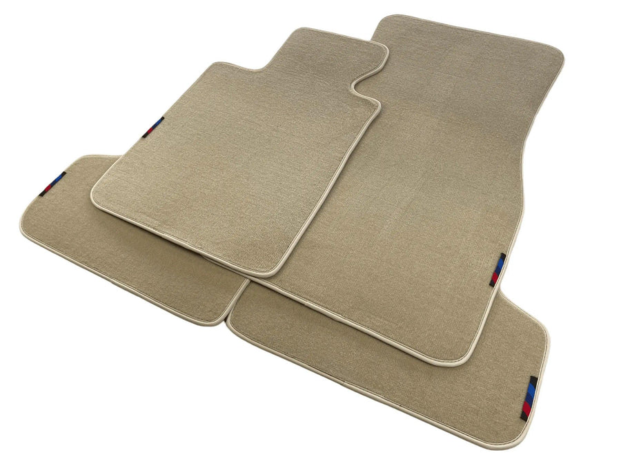 Beige Mats For BMW M5 E34 With M Package - AutoWin