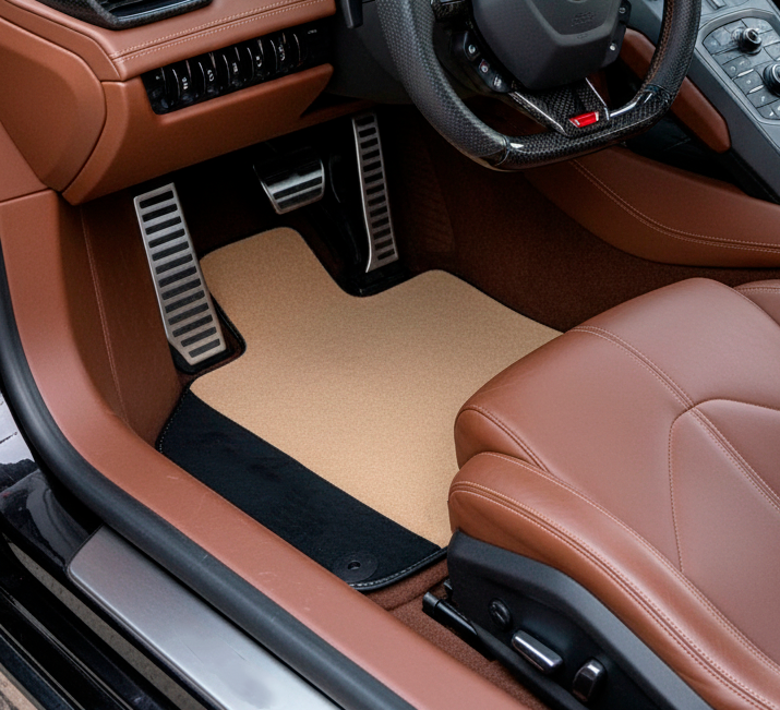 Tappetini per auto Beige Su misura per Lamborghini Huracan