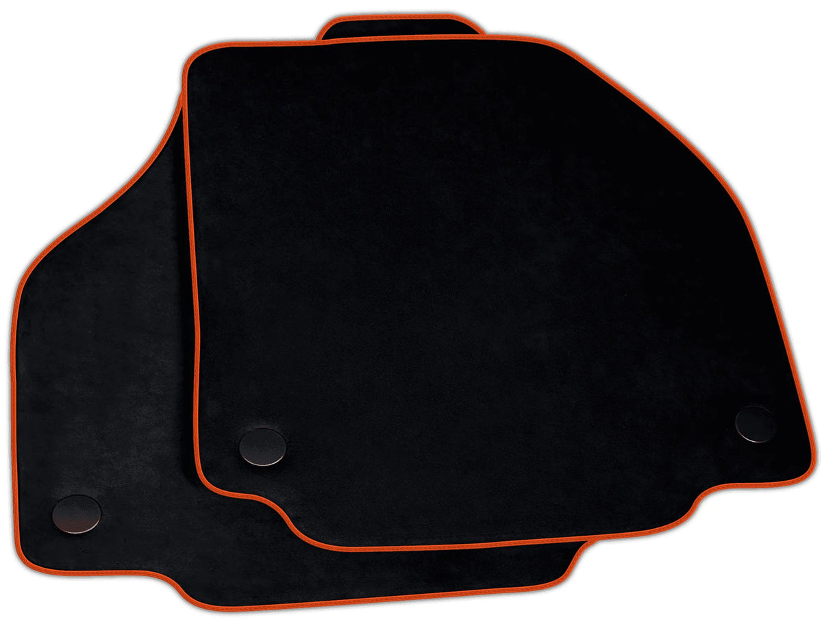 Black Alcantara Floor Mats for Ferrari 458 Italia (2009-2015) | Various Trim Colors