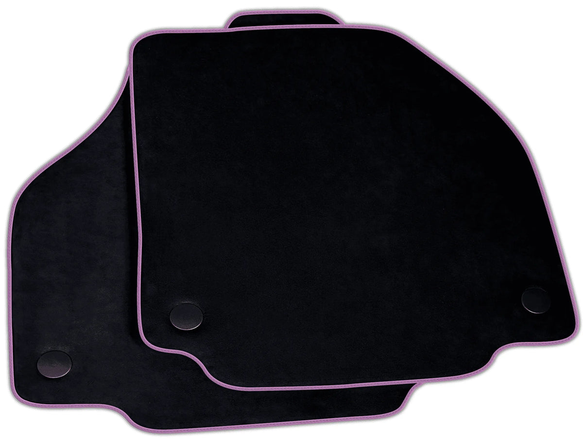Black Alcantara Floor Mats for Ferrari 488 GTB | Various Trim Colors