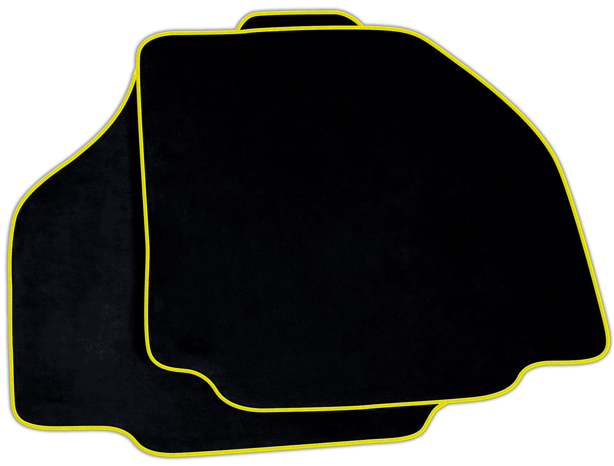 Black Alcantara Floor Mats for Ferrari 488 Pista Spider | Various Trim Colors
