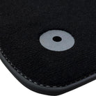 Black Floor Mats for A4 - B9 Avant (2019-2023) | "NO STEPS" Fluorescent Logo - AutoWin