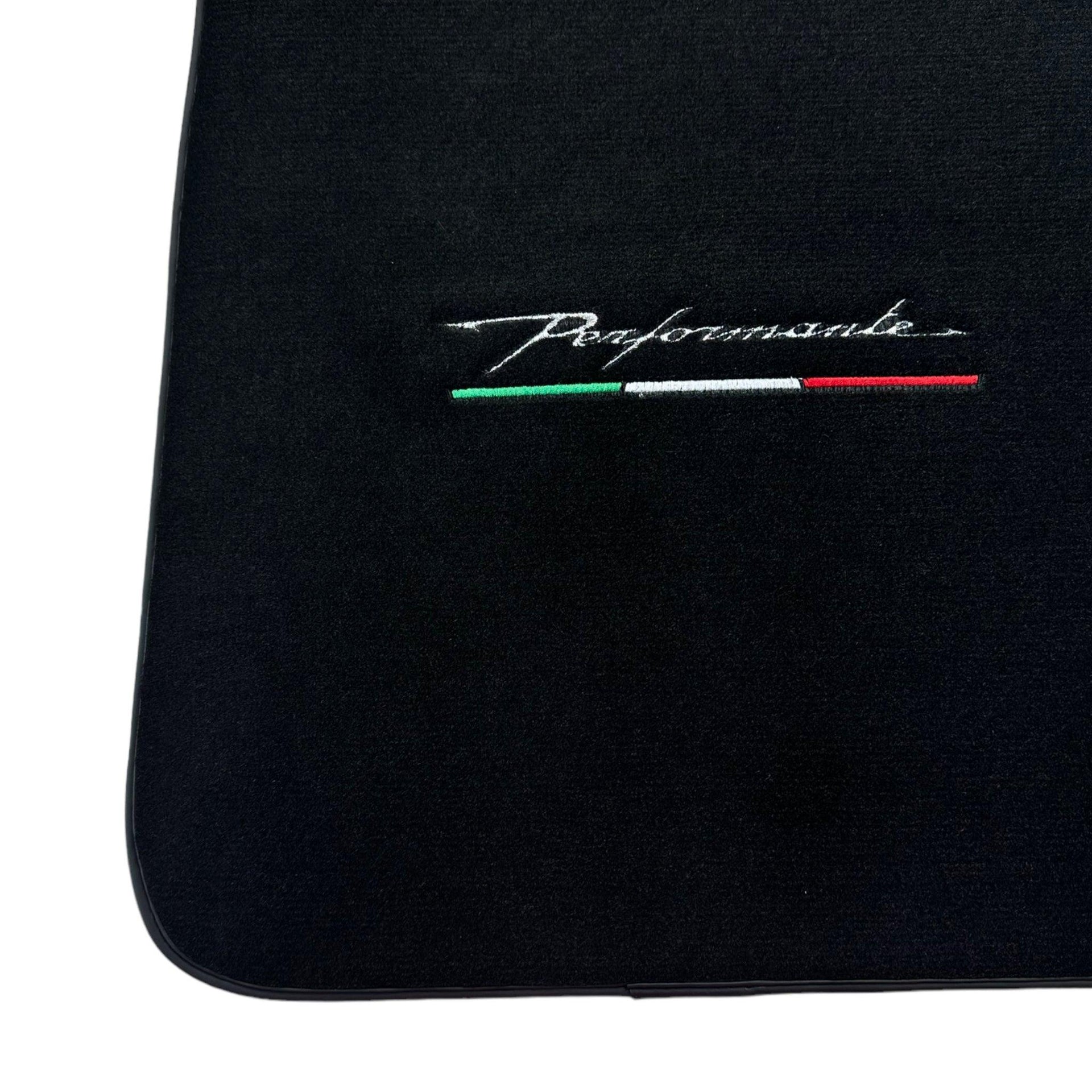 Black Floor Mats for Alfa Romeo Spider 939 (2006-2010) Perfomante - AutoWin