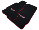 Black Floor Mats For Aston Martin DB11 (2016–2023) Red Trim - AutoWin