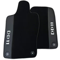 Black Floor Mats for Aston Martin DB11 (2016–2023) with Leather - AutoWin