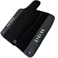 Black Floor Mats for Aston Martin DB11 (2016–2023) with Leather - AutoWin