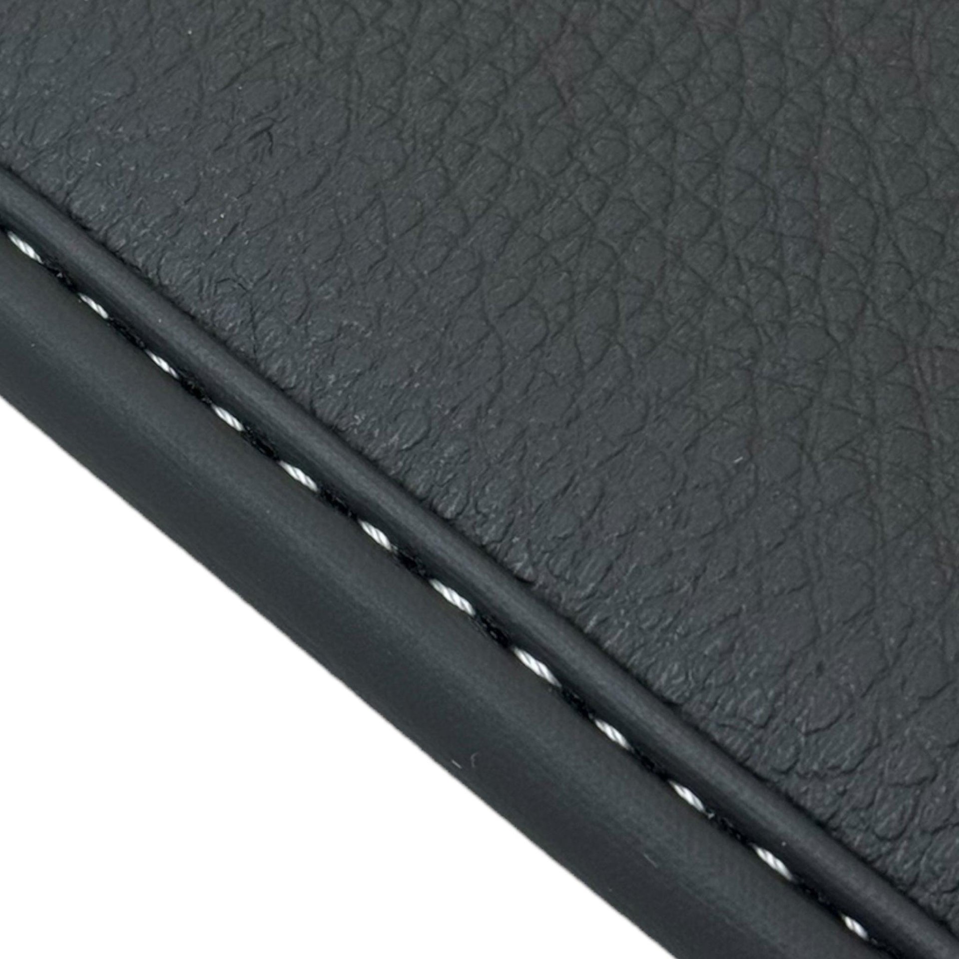 Black Floor Mats for Aston Martin DB9 (2004-2016) with Leather - AutoWin