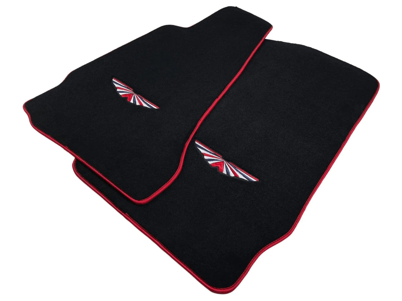 Black Floor Mats For Aston Martin DBX (2020– 2023) | Red Trim - AutoWin