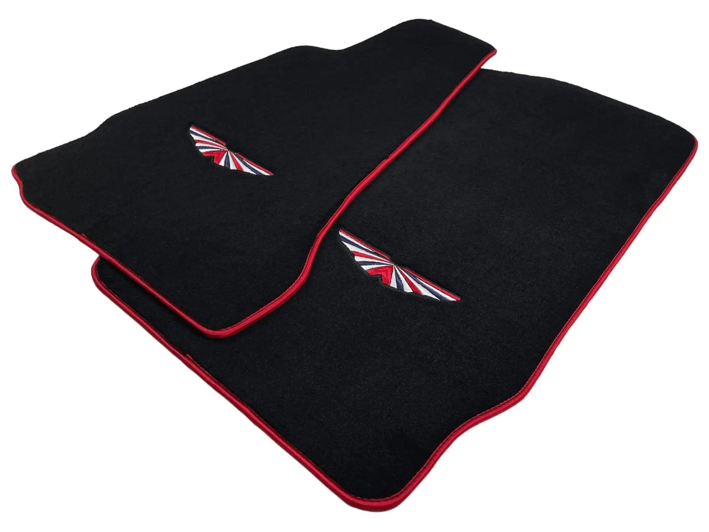 Black Floor Mats For Aston Martin DBX (2020– 2023) | Red Trim - AutoWin