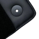 Black Floor Mats for Audi TT MK1 Coupe (1998-2006) with Leather - AutoWin