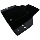 Black Floor Mats for Audi TT MK1 Coupe (1998-2006) with Leather - AutoWin