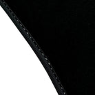 Black Floor Mats for Audi TT MK2 Convertible (2006-2014) with Leather - AutoWin