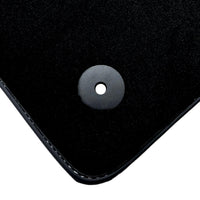 Black Floor Mats for Audi TT MK2 Coupe (2006-2014) with Leather - AutoWin