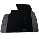 Black Floor Mats for Bentley Bentayga (2015-2023) with Dark Brown Leather | ER56 Design - AutoWin