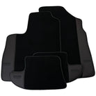 Black Floor Mats for Bentley Continental GT (2003–2011) with Dark Brown Leather | ER56 Design - AutoWin