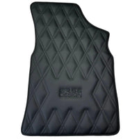 Black Floor Mats for Bentley Continental GT (2003–2011) with Leather | ER56 Design - AutoWin