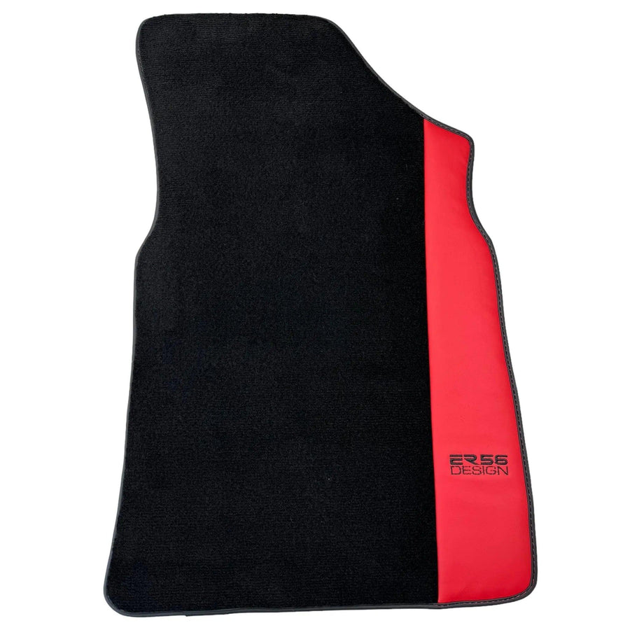 Black Floor Mats for Bentley Continental GT (2003–2011) with Red Leather | ER56 Design - AutoWin